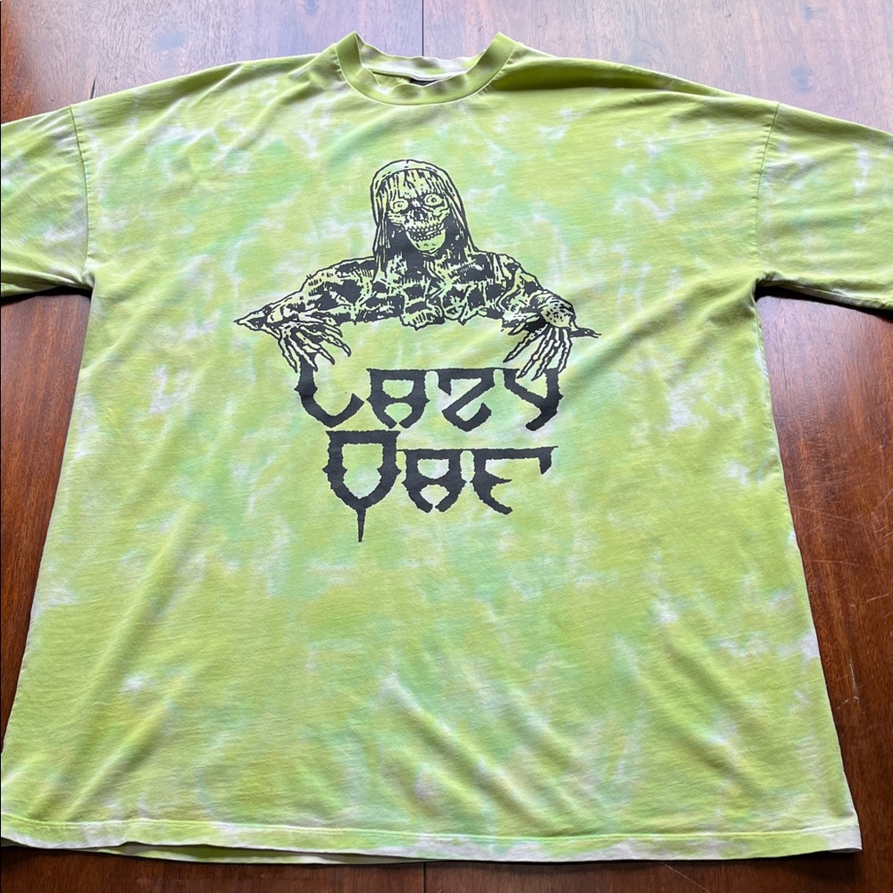 Lazy Oaf Lime Tie-Dye Graphic Tee Size M